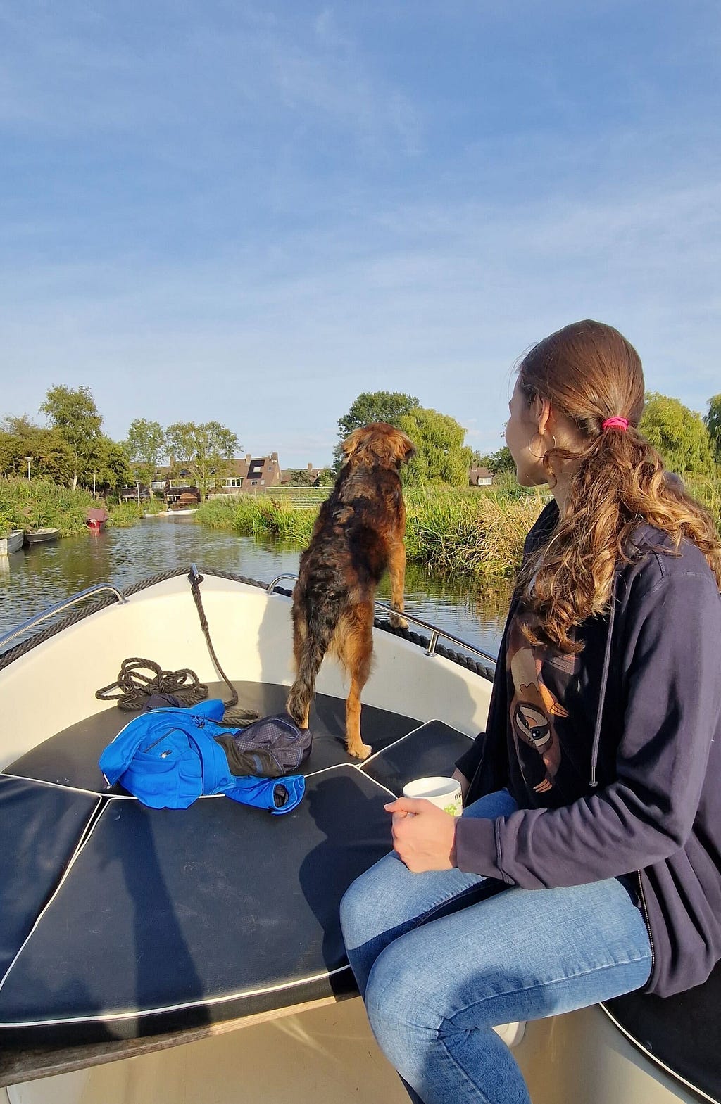 Boat ride in Monnickendam, Netherlands