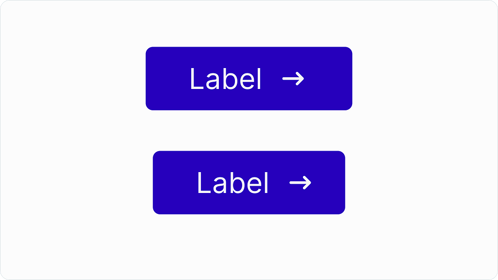 How to make a better button: is a centered button really centered?