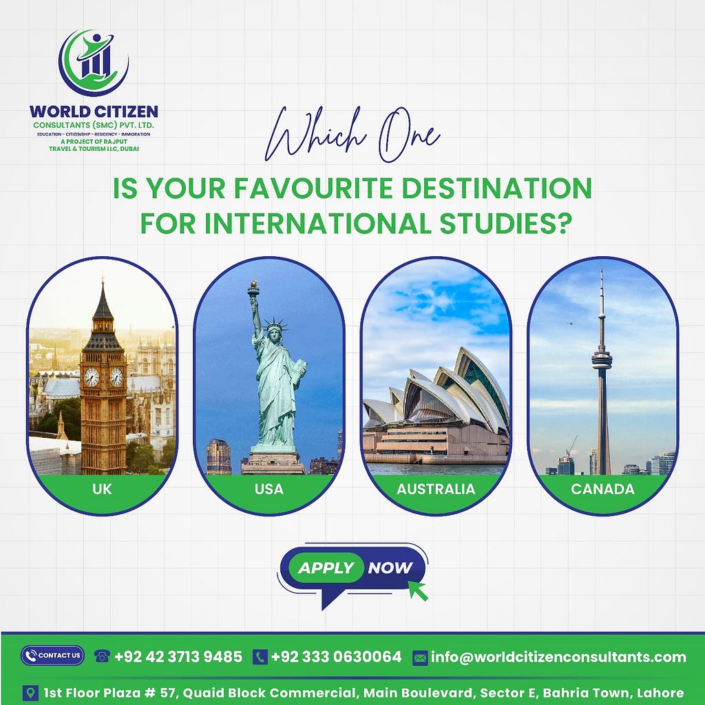 UK, USA, Australia and Canada Student Visa Consultant