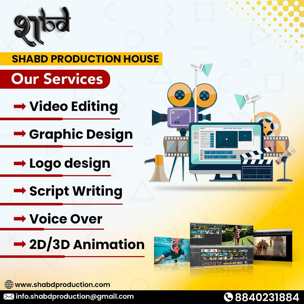 video editing service, video production company, in lucknow