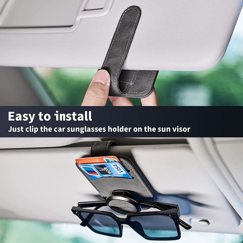 Headrest Backseat OrganizerCar Sun Visor Holder Clip