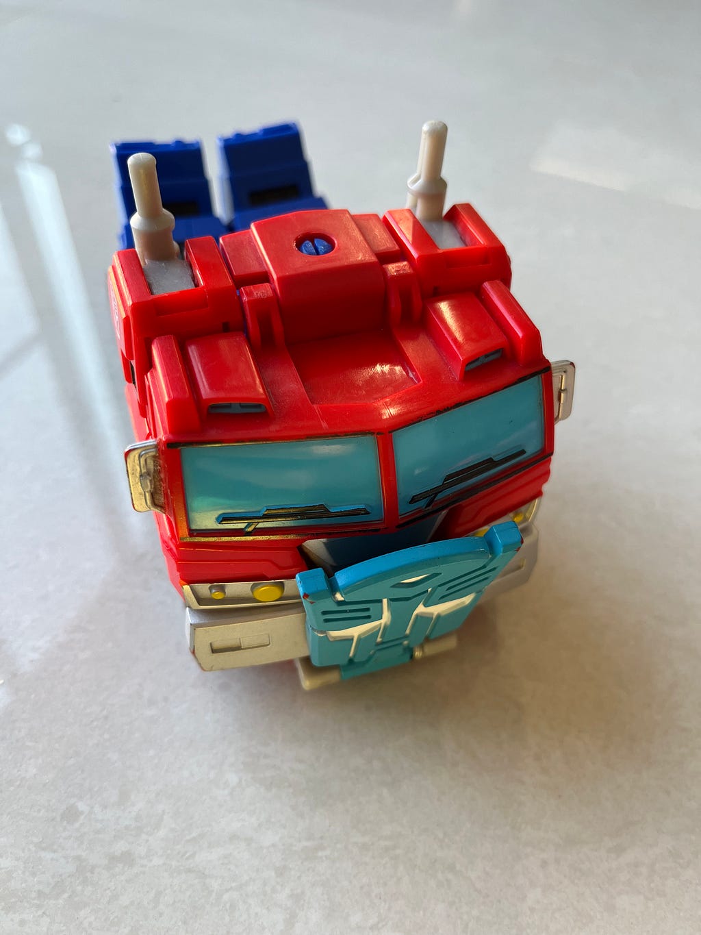 Transformer Optimus Prime which was transformed by me and Mr McWang the most upon the son’s demands given he was too young to play… even though he was the one who wanted to get it.