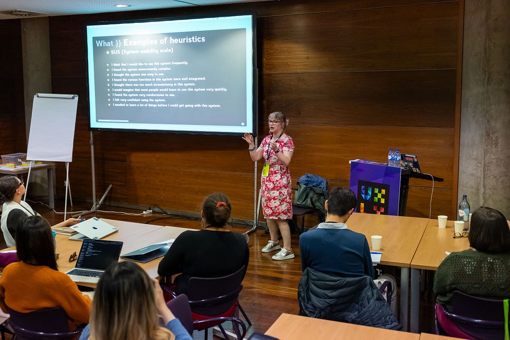 Relly Annett-Baker presenting at the workshop.