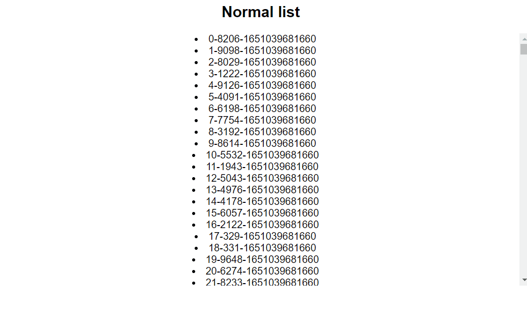 Normal list lagging on Scroll.