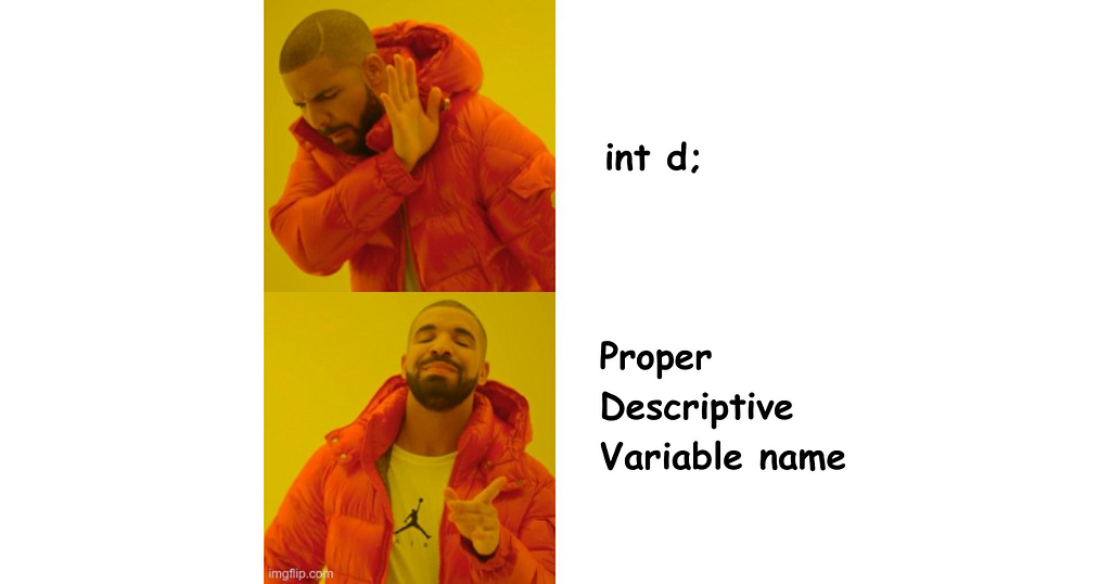 Descriptive variable name