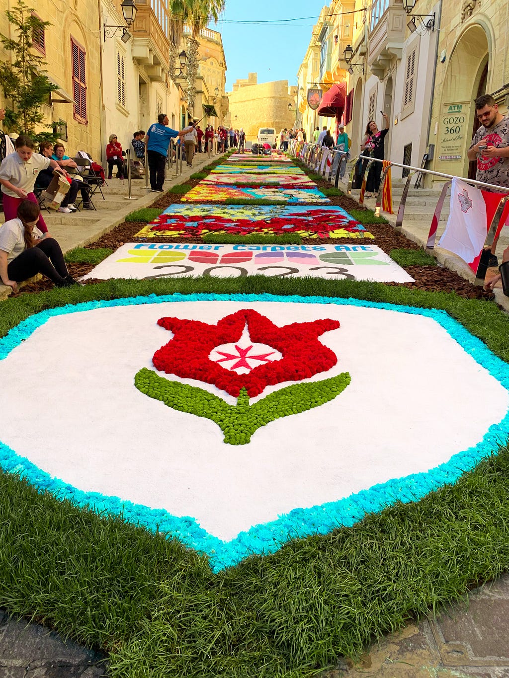 Flower carpet arts in Victoria Gozo