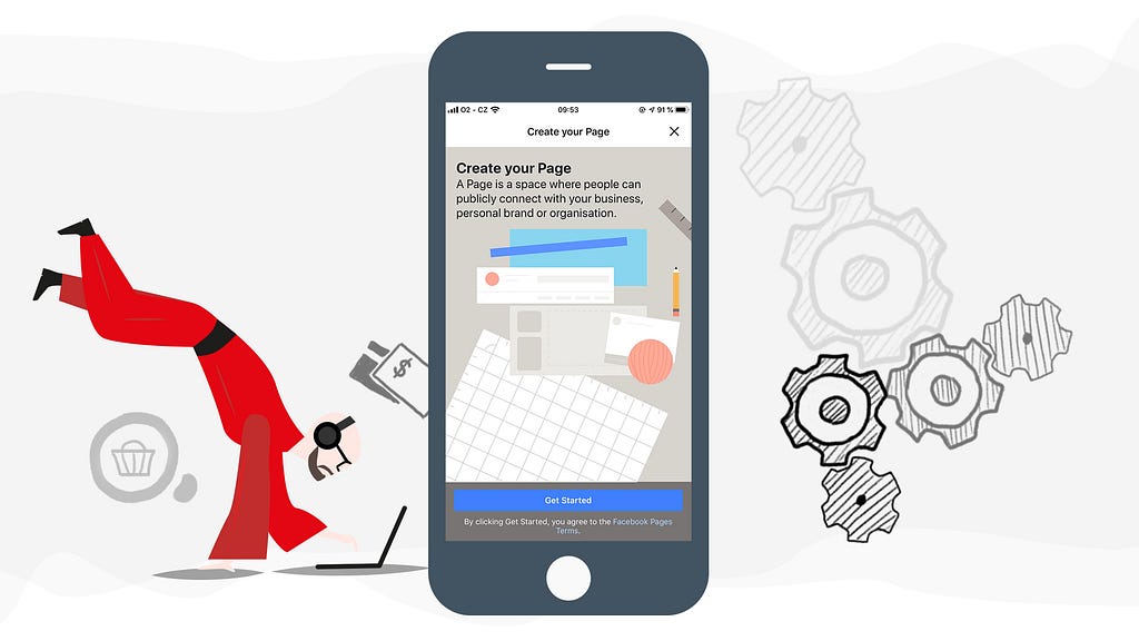 Process of creating a Facebook Business Page
