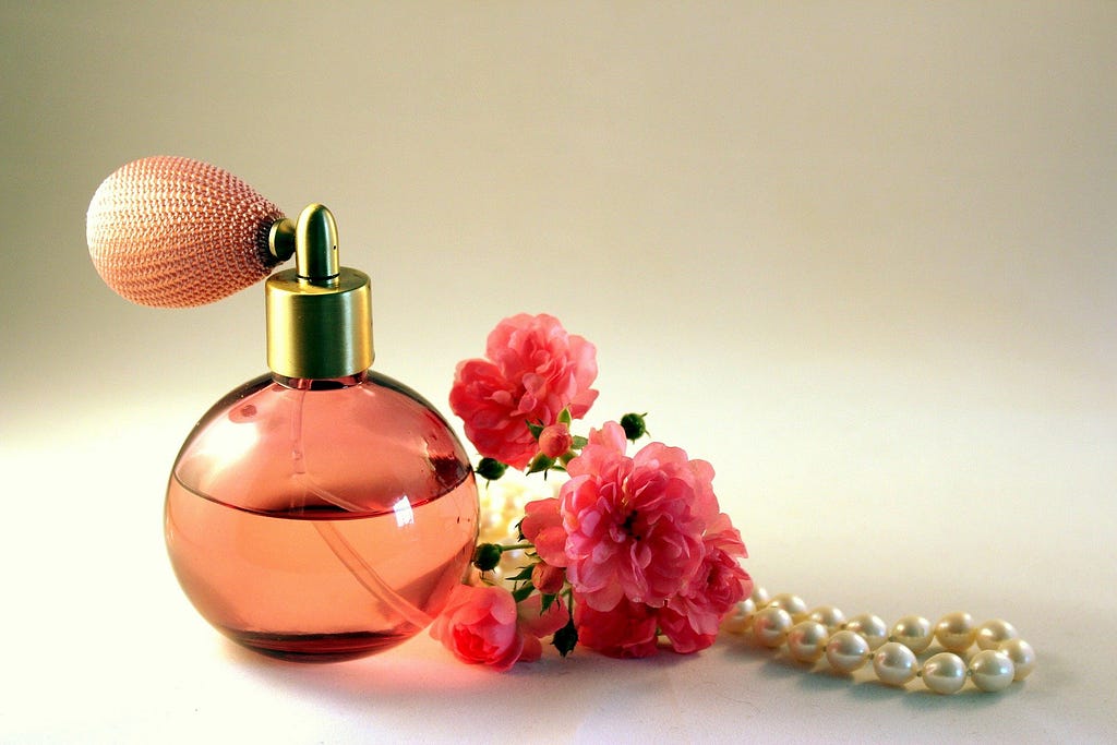 Necklace with Makeup and Perfume