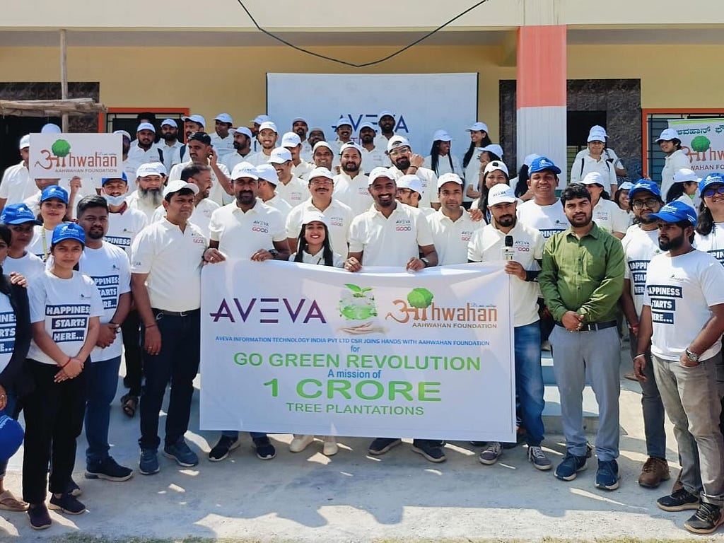 Aveva and Aahwahan Unite for Mega Tree Plantation