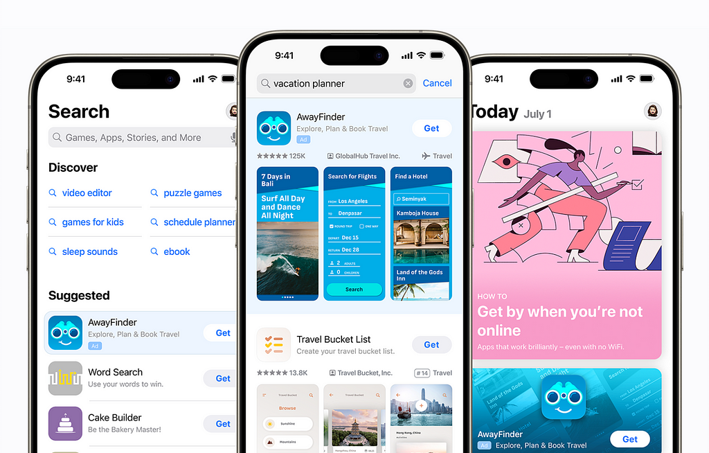Examples of Apple Search Ads