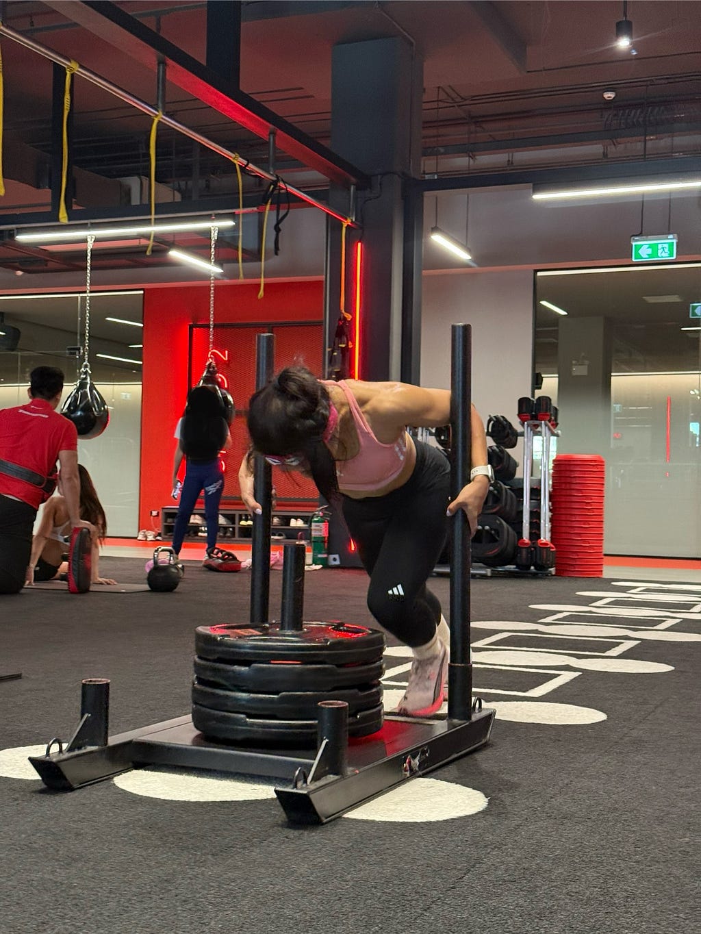 ซ้อม sled push