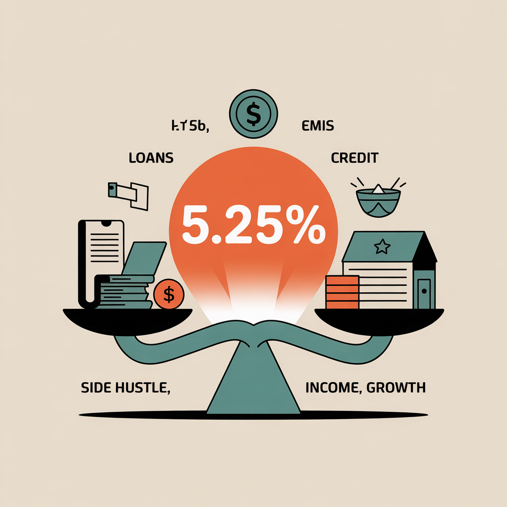 RBI Keeps Repo Rate at 5.25%: What This Means for Gen Z Loans, EMIs & Side Hustles in 2026