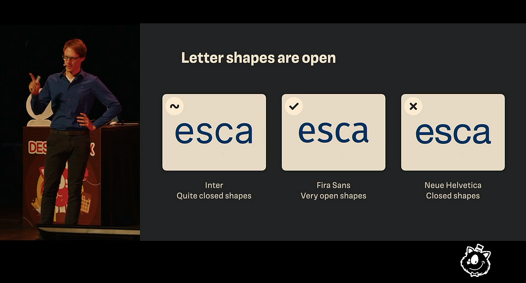 Open letter shapes — better for UI design (works well on small viewport sizes, too)
