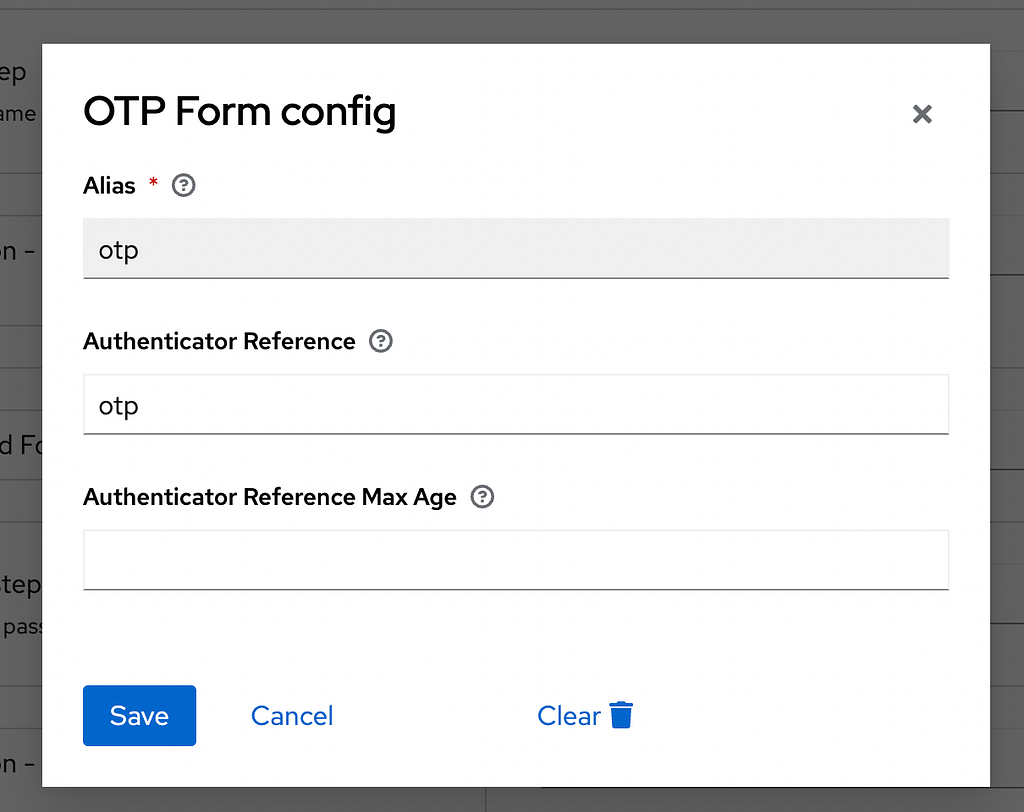 Keycloak AMR configuration for OTP step