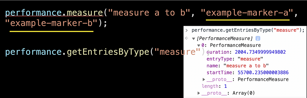 performance.measure sample code
