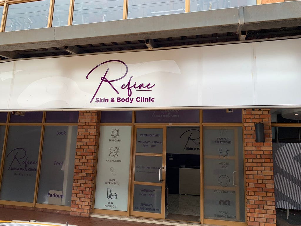 Refine Skin and Body Clinic Exterior