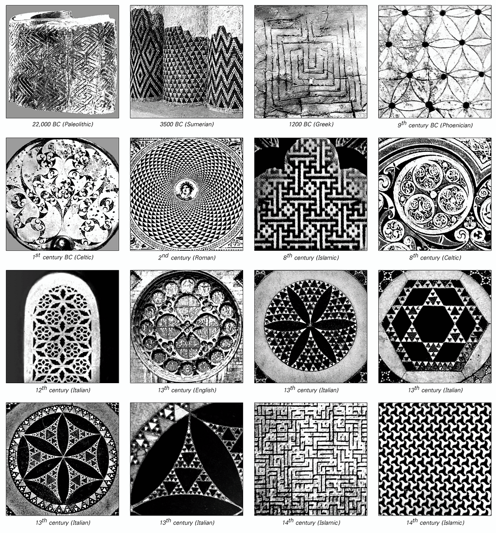 a historical selection of patterns from different cultures over time