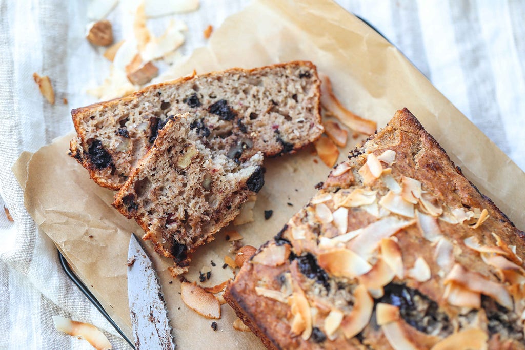 Chocolate, Banana, Coconut Bread by FIT & NU