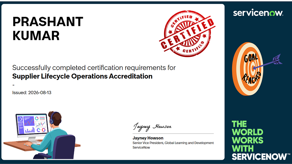 Supplier Lifecycle Operations Accreditation