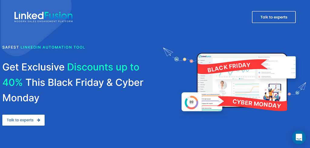 Black Friday & Cyber Monday offer, LinkedFusion deals, LinkedFusion offers, SaaS black friday offers