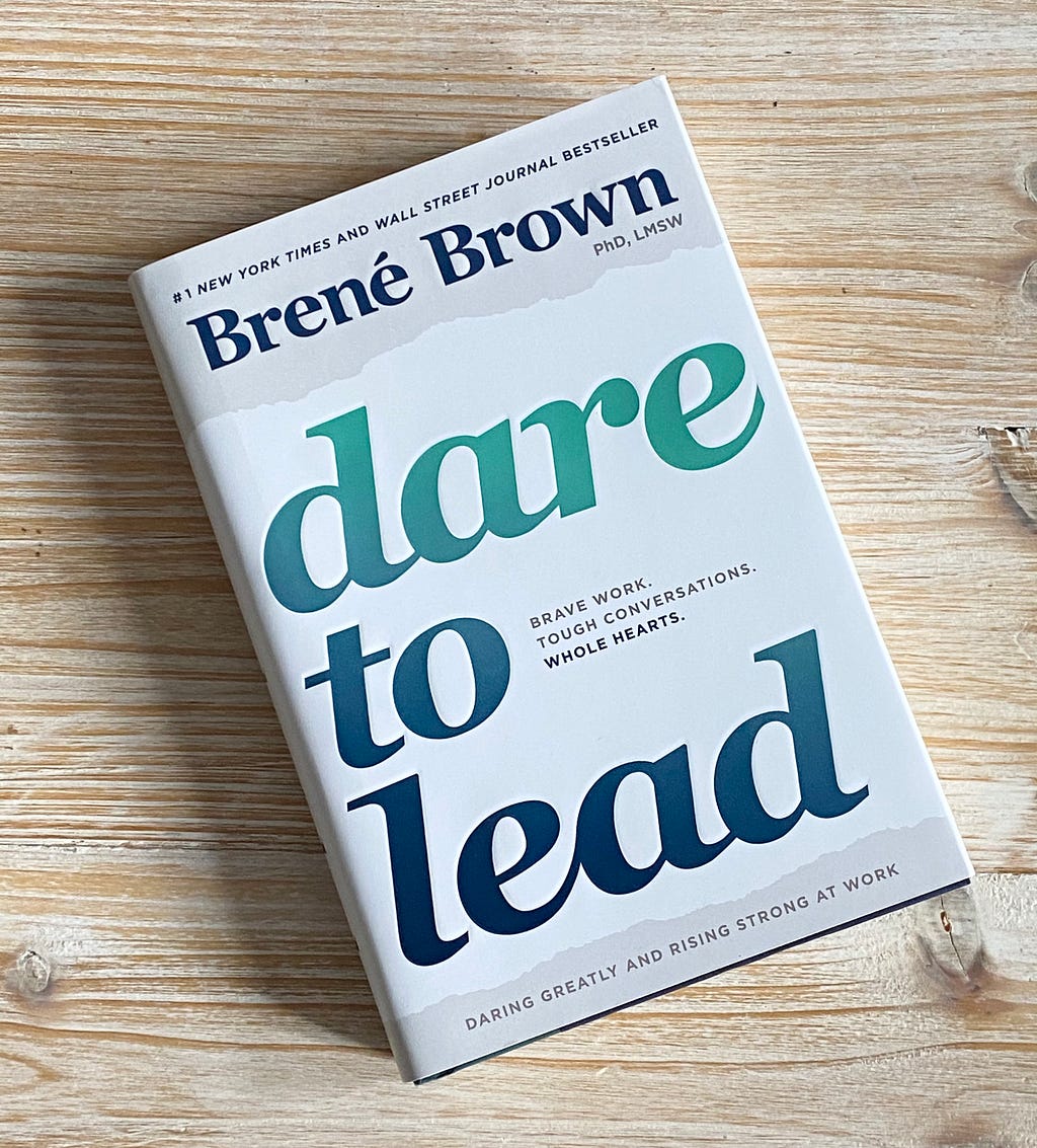 Brené Brown “Dare to lead” book cover
