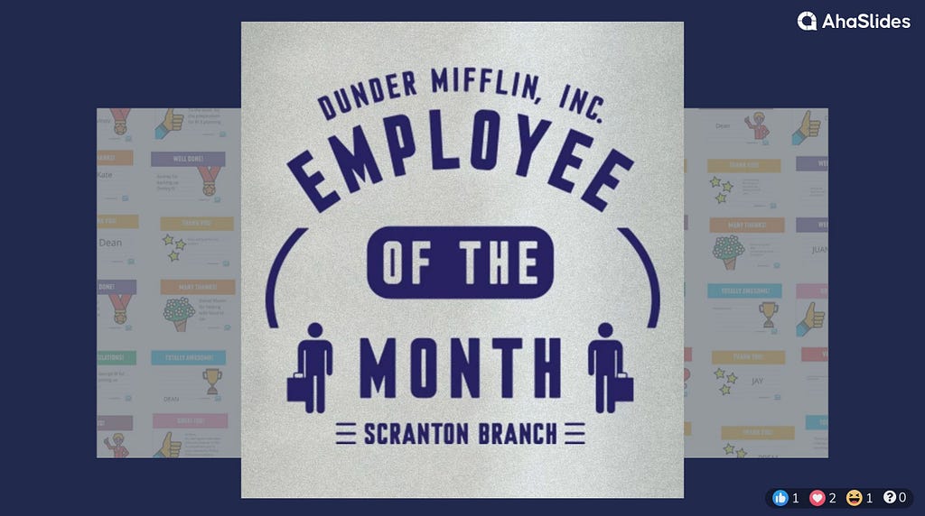 Dunder Mifflin, Inc, Employee of the month Scranton branch