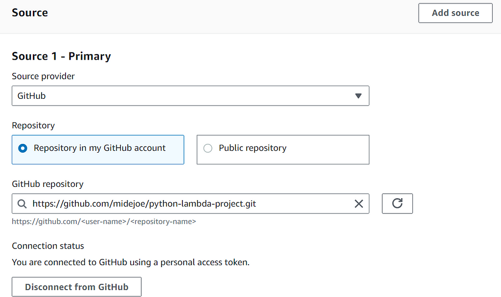 Source as GitHub