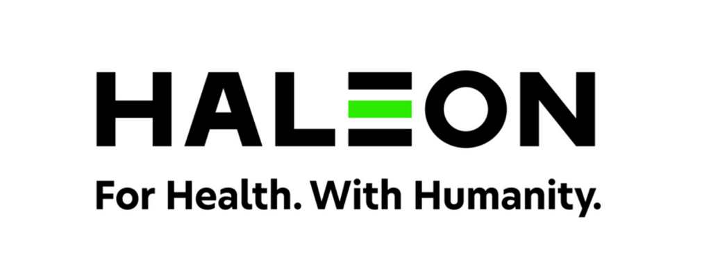 Haleon brand logo — For health, with humanity