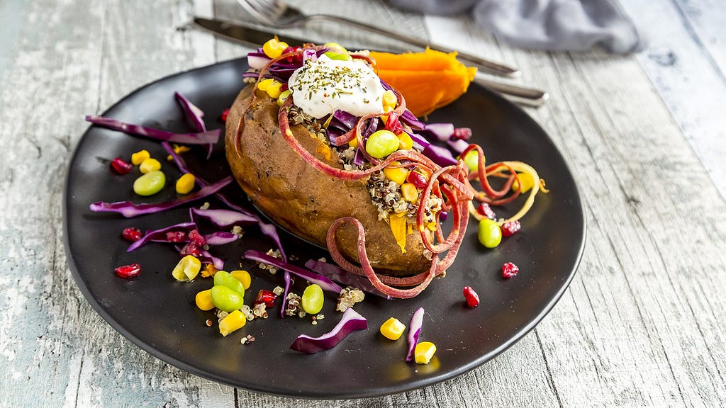 Baked potato cooked by three Michelin star chef Thomas Keller