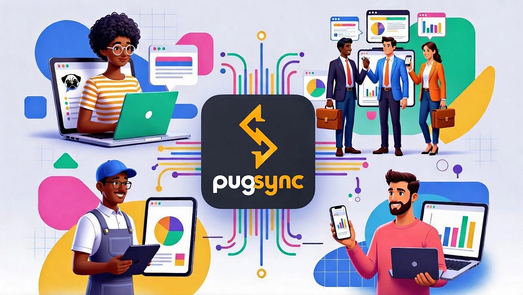 Different types of users who benefit from PugSync for importing and syncing blog content.