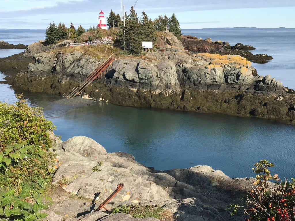 Credit: Thomas Sparley (2019). Head Harbor Lightstation (1829), New Brunswick, Canada. Alternate name as East Quoddy Lighthouse.