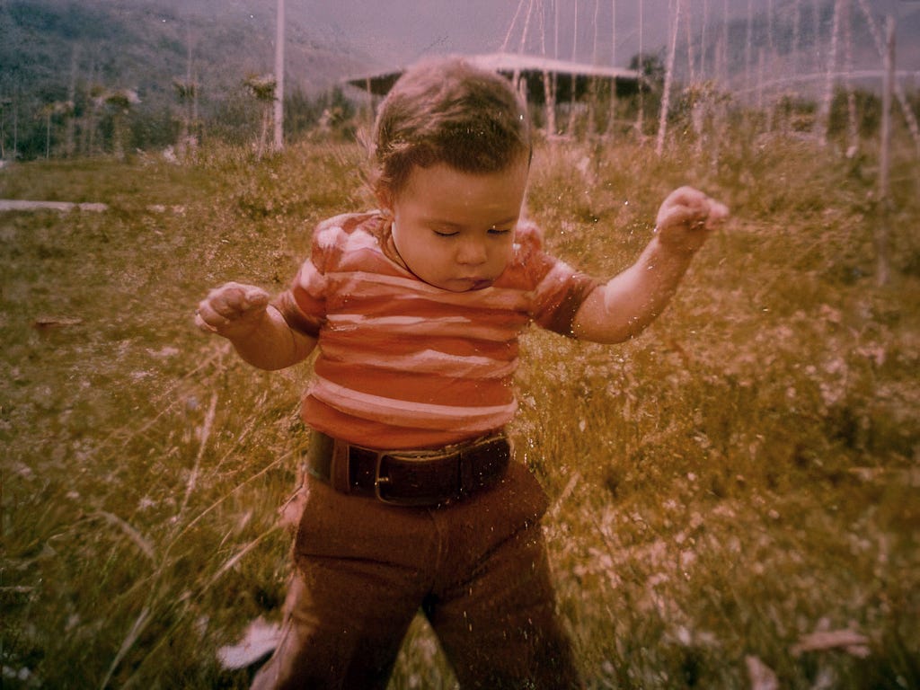 Juan as a child in Venezuela