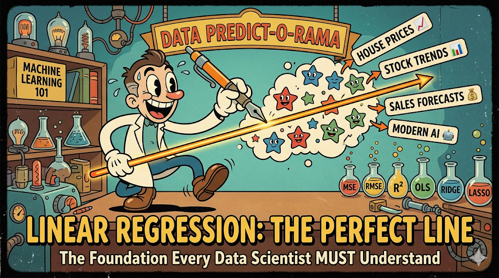 Linear Regression: The Algorithm That Draws the Perfect Line