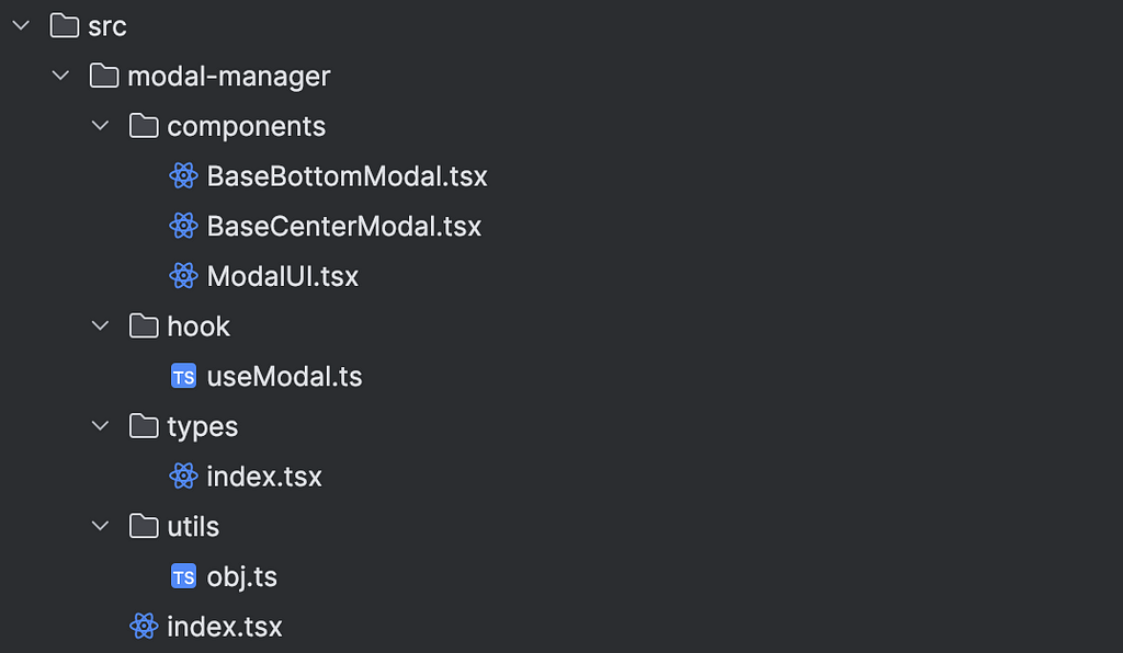 Folder and file structure