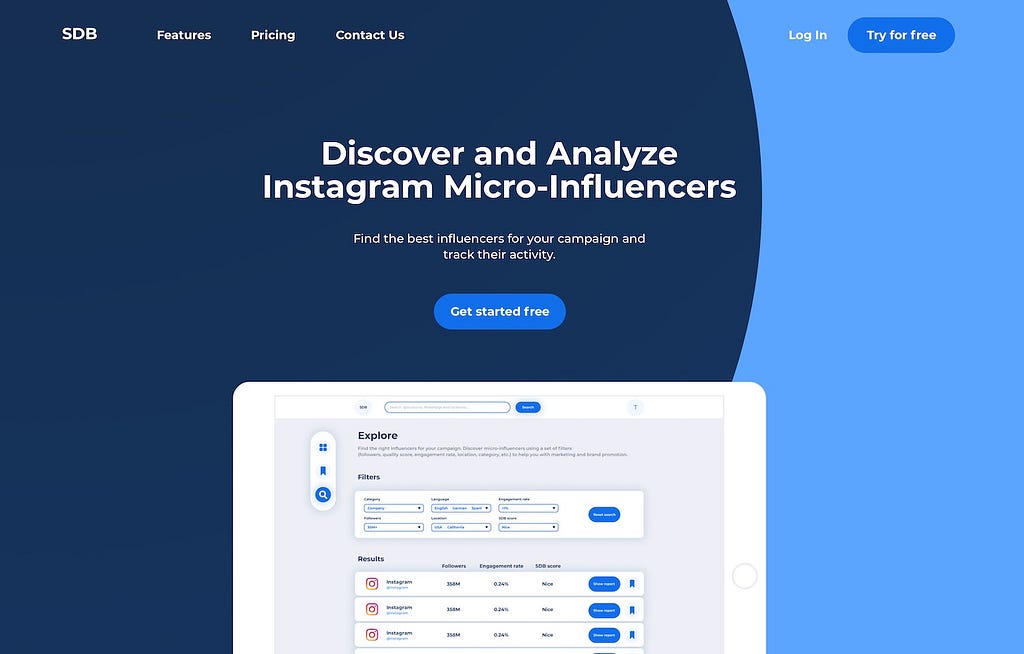 Instagram analytics tool for micro-influencers
