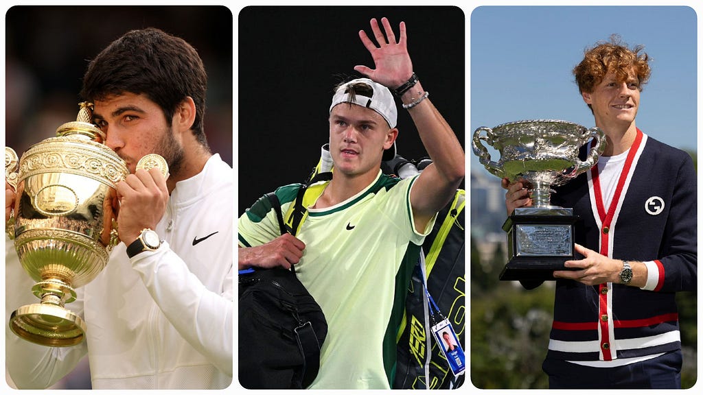 Tennis craves for the Next Big Three to fill a gaping void in the sport. | Image Credit: Ini-Iso Adiankpo/ Medium.