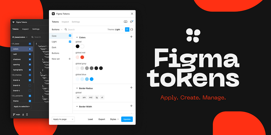 Apply, create and manage tokens with Figma Tokens — http://figmatokens.com