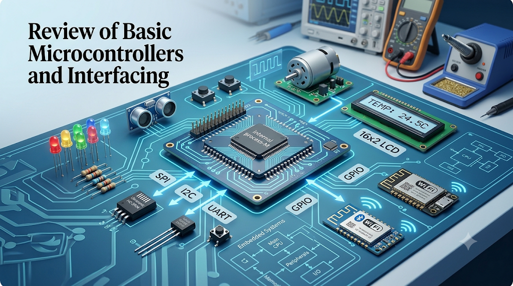 Review of basic microcontrollers and interfacing