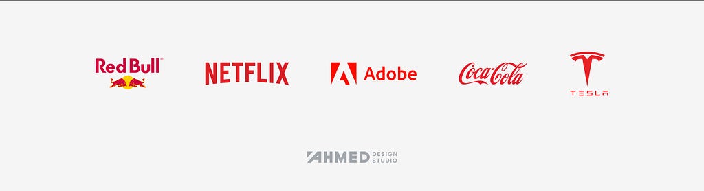 Famous red logos
