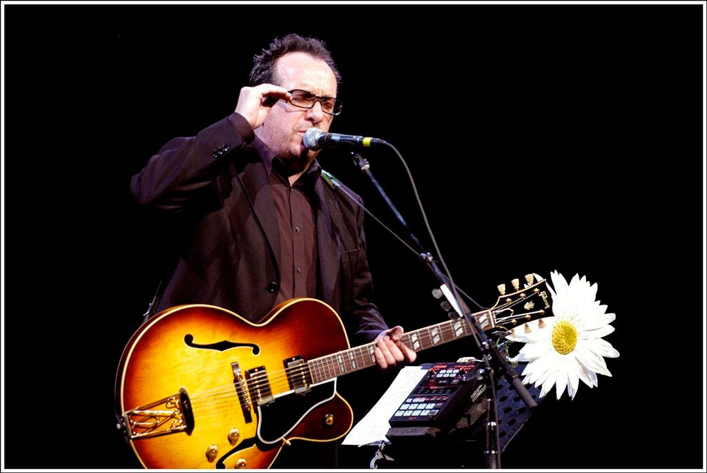 Elvis Costello on stage in 2006