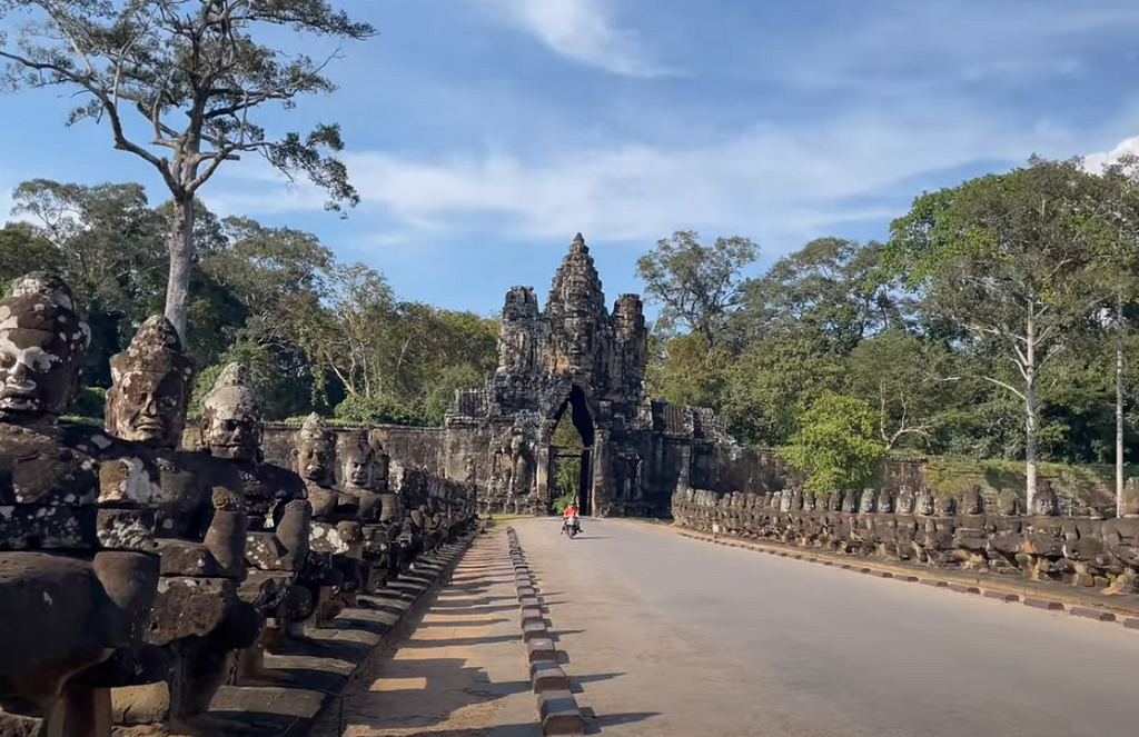 A main entrance of Angkor Thom Temple