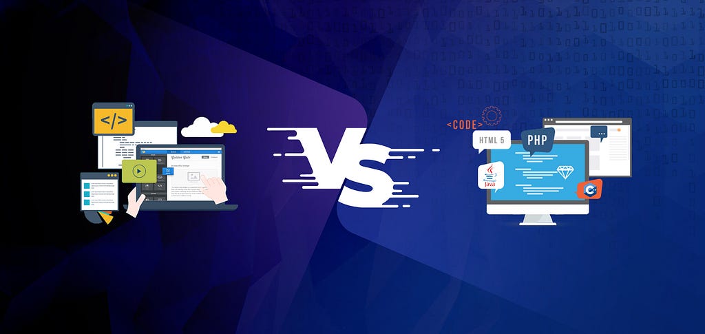 low code vs traditional development zoho creator