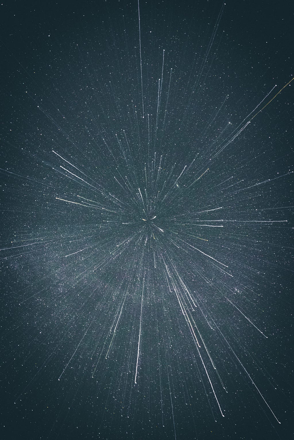 Stylized image of stars in the sky, made to look like they are coming toward you — Photo by Casey Horner on Unsplash.