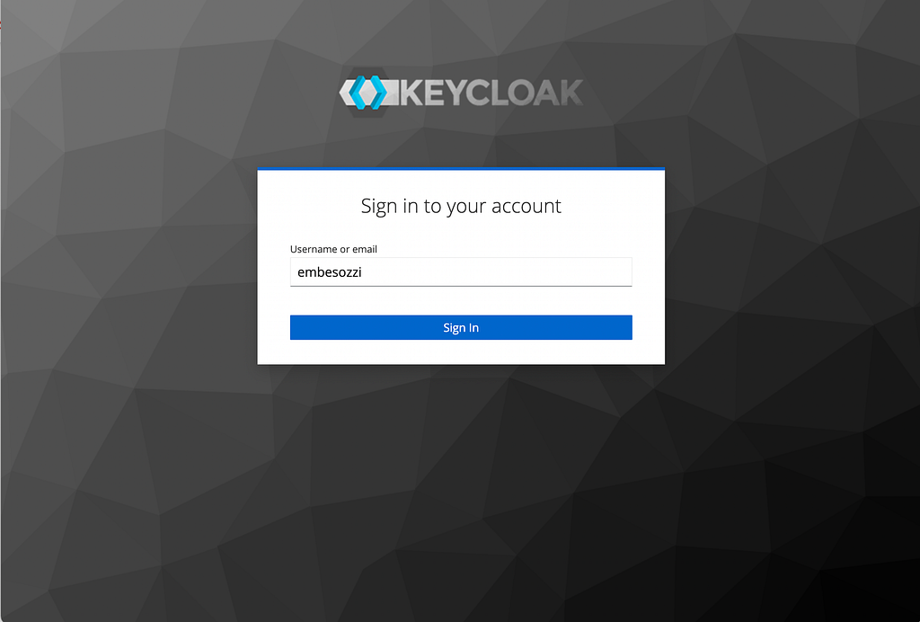 1 Factor - Prompt Username