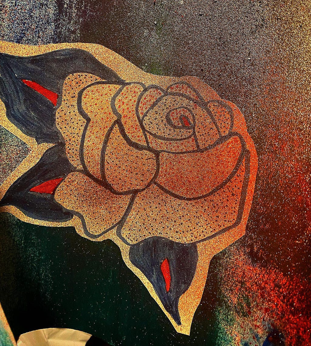drawing of rose tattoo