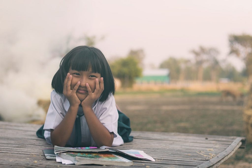 A Girl in School Uniform — Rural India