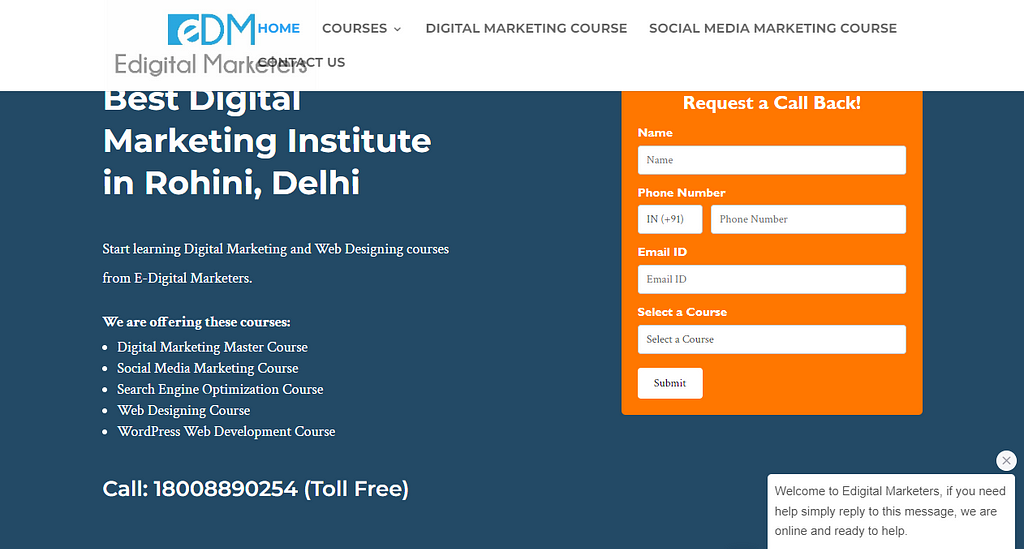 E Digital Marketing- web designing institute in Rohini