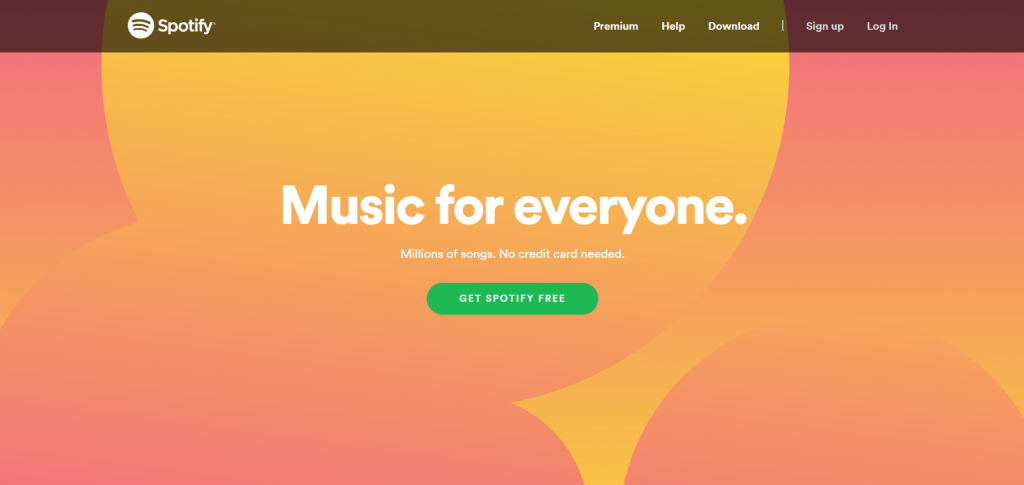 Spotify Landing Page