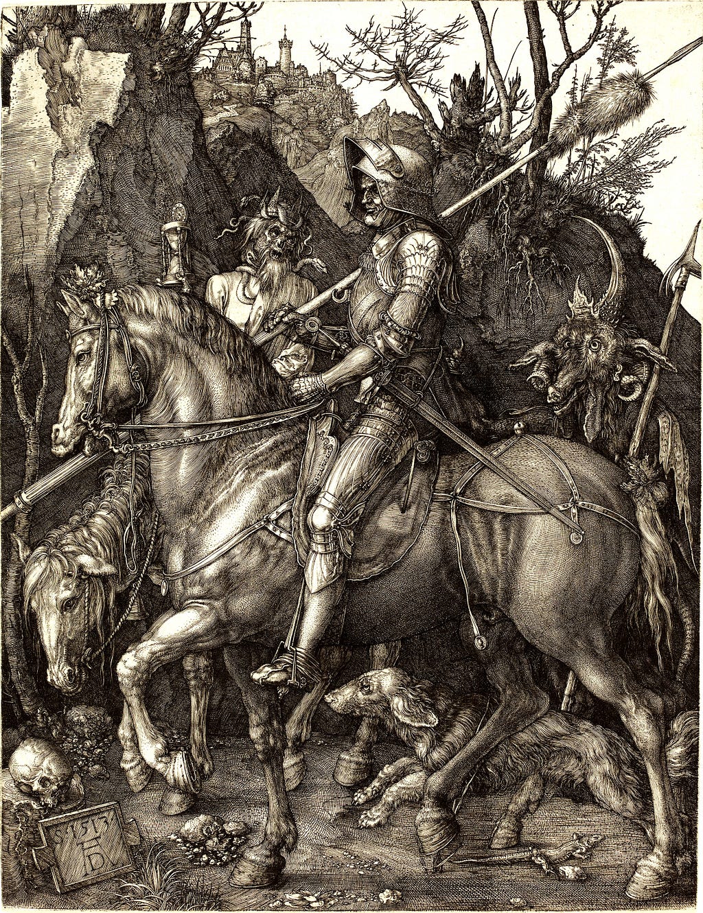 Albrecht Dürer, Knight, Death, and the Devil, 1513