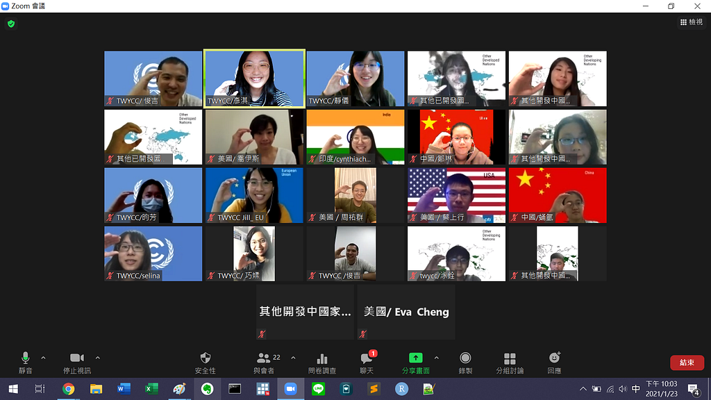 Climate change COP 26 workshop as zoom webinar.